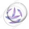 Image digitale - Plumes violettes et roses