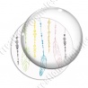 Image digitale - Plumes multicolores - Fond blanc