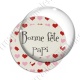 Image digitale - Bonne fête papi et coeurs
