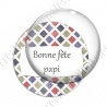 Image digitale - Bonne fête papi - Carreaux