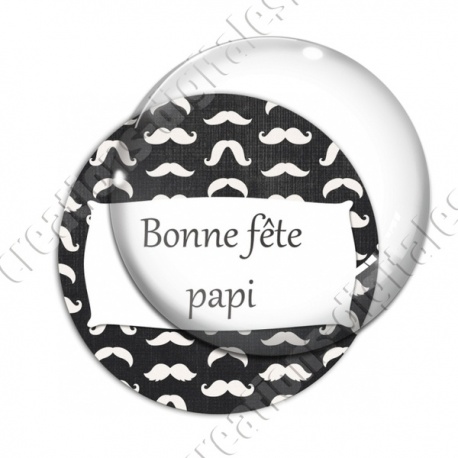 Image digitale - Bonne fête papi - Moustaches