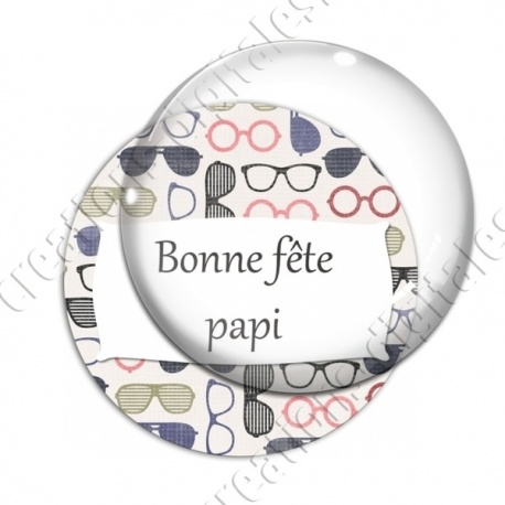 Image digitale - Bonne fête papi - Lunettes