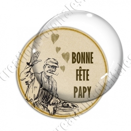 Image digitale - Bonne fête papy - Vintage 02