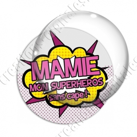 Image digitale - Comics - Mamie superhéros rose
