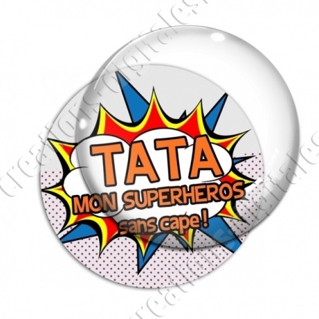 Image digitale - Comics - Tata superhéros orange