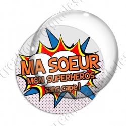 Image digitale - Comics - Ma soeur superhéros orange