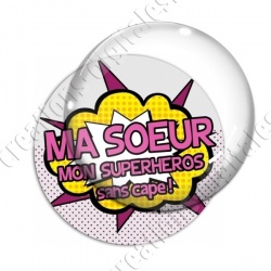 Image digitale - Comics - Ma soeur superhéros rose
