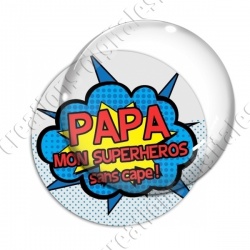 Image digitale - Comics - Papa superhéros rouge