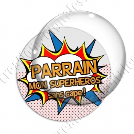 Image digitale - Comics - Parrain superhéros orange