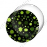 Image digitale - Etoiles multi-tailles - Vert et noir