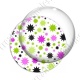 Image digitale - Etoiles multi-tailles - Vert et blanc