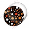 Image digitale - Etoiles multi-tailles - Orange et noir