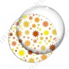 Image digitale - Etoiles multi-tailles - Jaune et blanc