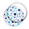 Image digitale - Etoiles multi-tailles - Bleu et blanc