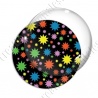 Image digitale - Etoiles multi-tailles - Multicolor et noir