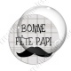 Image digitale - Bonne fête papi - fond couture moustache 2