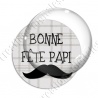 Image digitale - Bonne fête papi - fond couture moustache 2