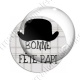 Image digitale - Bonne fête papi - fond couture chapeau