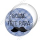 Image digitale - Bonne fête papa - fond bleu moustache