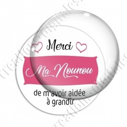 Image digitale - Merci ma nounou de m'avoir aidée à grandir