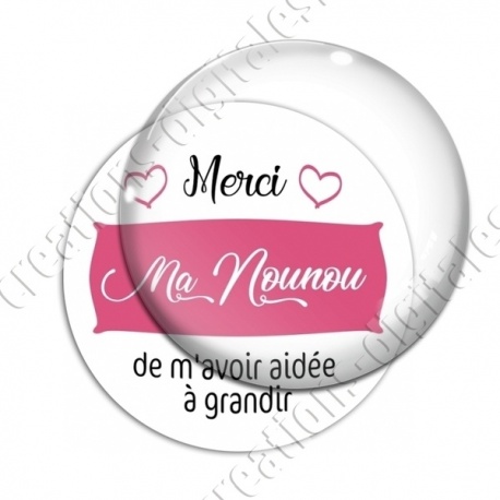 Image digitale - Merci ma nounou de m'avoir aidée à grandir