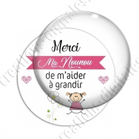 Image digitale - Merci ma nounou de m'aider à grandir