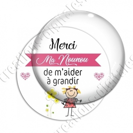 Image digitale - Merci ma nounou de m'aider à grandir