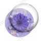 Image digitale - Fleur violette fond violet