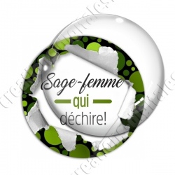 Image digitale - Sage-femme qui déchire