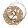 Image digitale - Avent 02 or et blanc