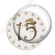 Image digitale - Avent 15 or et blanc