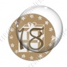 Image digitale - Avent 18 or et blanc