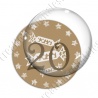 Image digitale - Avent 20 or et blanc