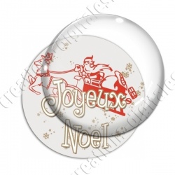 Image digitale - Joyeux Noël -  Traineau Père Noël