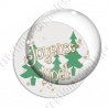 Image digitale - Joyeux Noël - Sapins verts