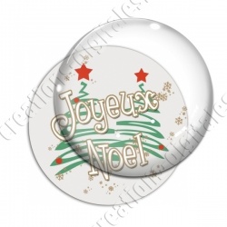 Image digitale - Joyeux Noël - Sapins crayonnés
