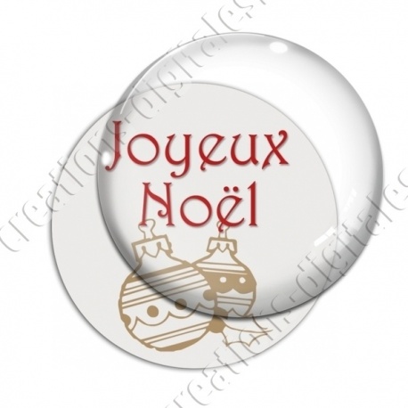 Image digitale - Joyeux Noël - Boules