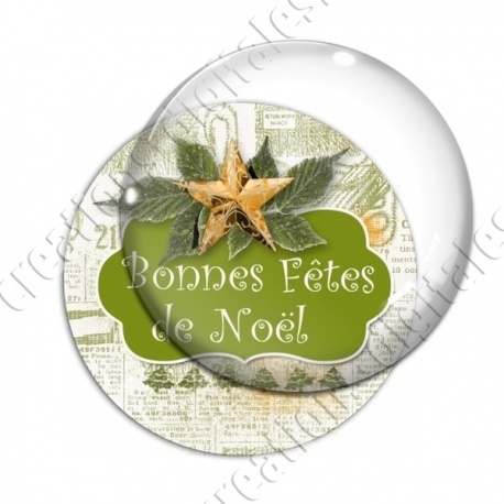 Image digitale - Bonnes fêtes de Noël - Vert 01