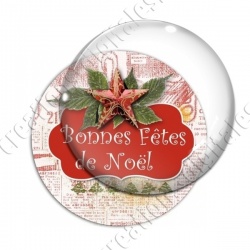 Image digitale - Bonnes fêtes de Noël - Rouge 01
