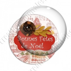 Image digitale - Bonnes fêtes de Noël - Rouge 02
