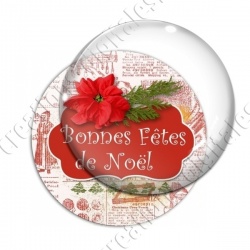 Image digitale - Bonnes fêtes de Noël - Rouge 03