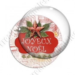 Image digitale - Joyeux Noël - Rouge 01