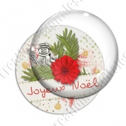 Image digitale - Joyeux Noël - Bijou Bonhomme de neige