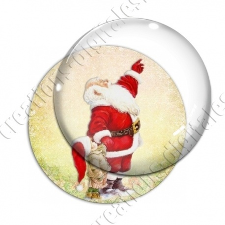 Image digitale - Père Noël - Vintage 09