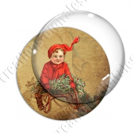 Image digitale - Vintage enfant - Noël 03