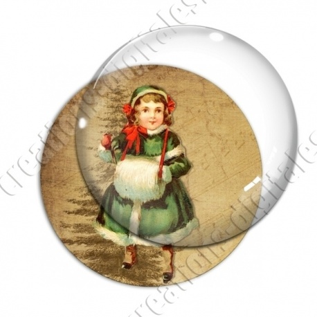 Image digitale - Vintage enfant - Noël 06