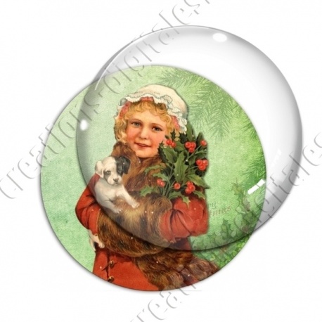 Image digitale - Vintage enfant - Noël 07
