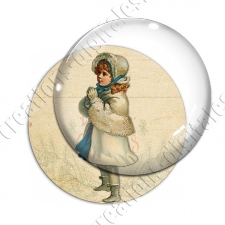 Image digitale - Vintage enfant - Noël 15