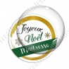 Image digitale - Joyeux noel Maitresse vert et or