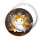 Image digitale - Licorne assise or